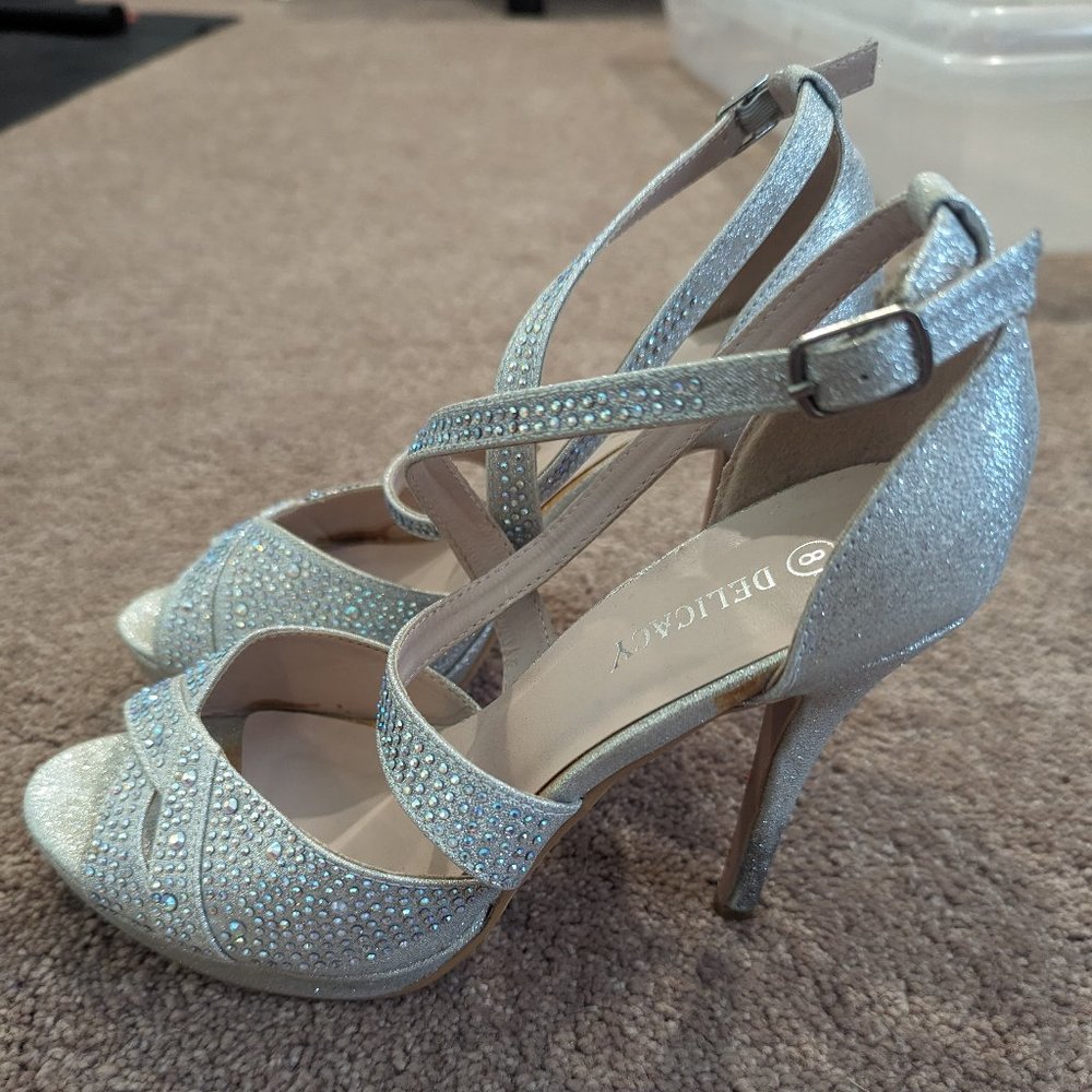Women's Rhinestone Heels - Picture 3 of 4